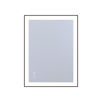 Sumerain LED badeværelsesspejl til væg, 24 x 32 tommer anti-dug oplyst sminkspejl med for- og bagbelysning, trinløs dæmpning, 3 farvetemperaturer, hukommelse, hærdet glas