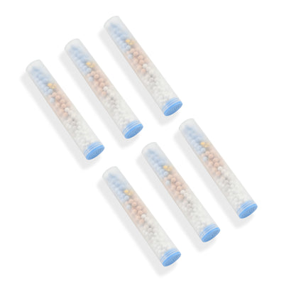 SUMERAIN SP4368-06 Udskiftningsfilterpatron (6-pak), 4-trins brusefilter universel udskiftningspatron til hårdt vand, fjerner klor, tungmetaller  