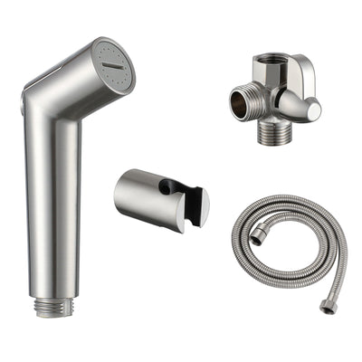 SUMERAIN Hundebrusearm, Dyrebrusesprøjte til Hunde og Katte, Solid Messing Brusearm Omstiller og Flowregulerende Sprøjte, 8 Fod Ekstra Lang Slange, Børstet Nikkel Finish