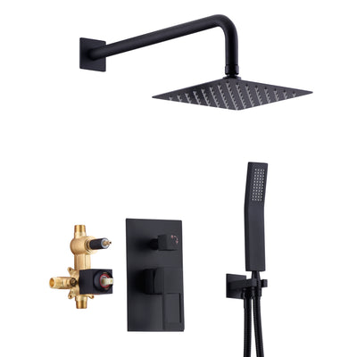 Mat sort regnbrusesystem med trykbalancerventil, Sumerain